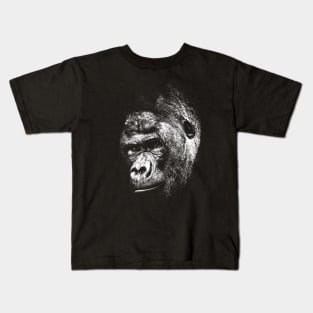 Gorilla / Risograph Artwork Kids T-Shirt